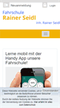 Mobile Screenshot of fahrschule-seidl-theorie.de